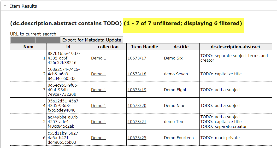 Screenshot: TODO Query, Unauthenticated